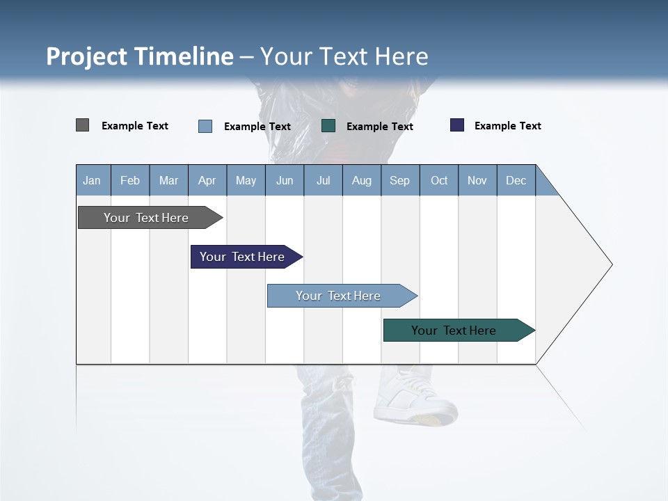 Woman Young Gymnastic PowerPoint Template