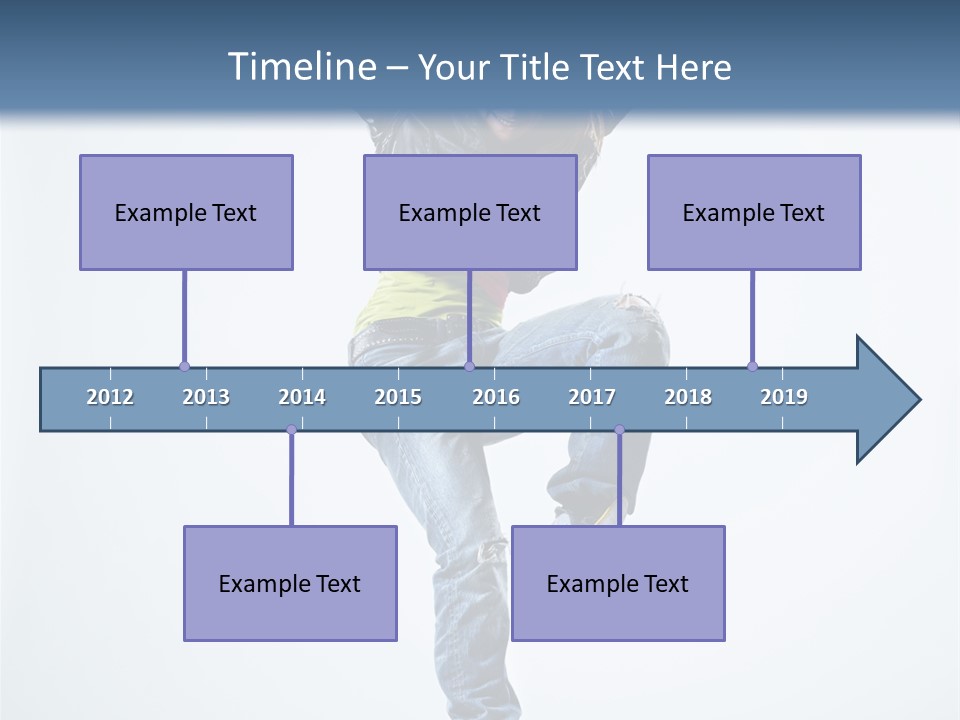 Woman Young Gymnastic PowerPoint Template