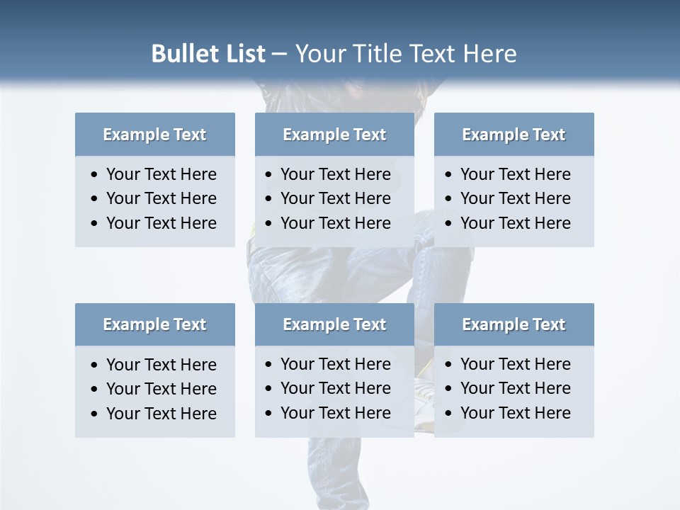 Woman Young Gymnastic PowerPoint Template