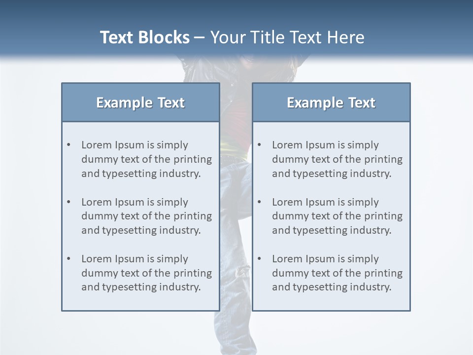 Woman Young Gymnastic PowerPoint Template