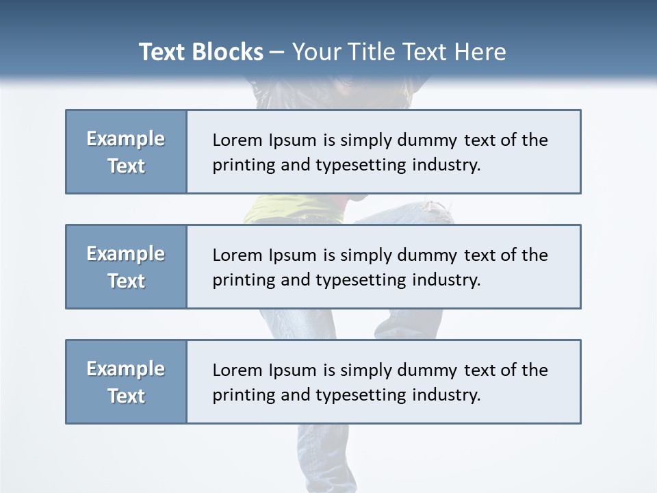 Woman Young Gymnastic PowerPoint Template