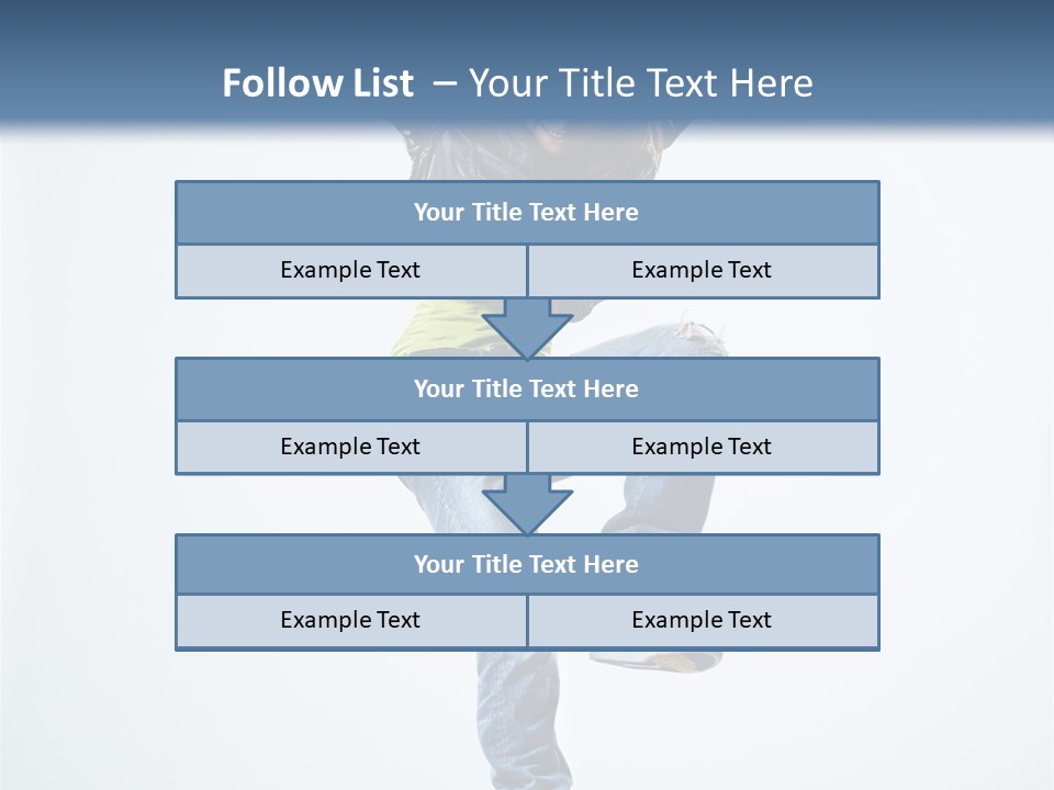 Woman Young Gymnastic PowerPoint Template