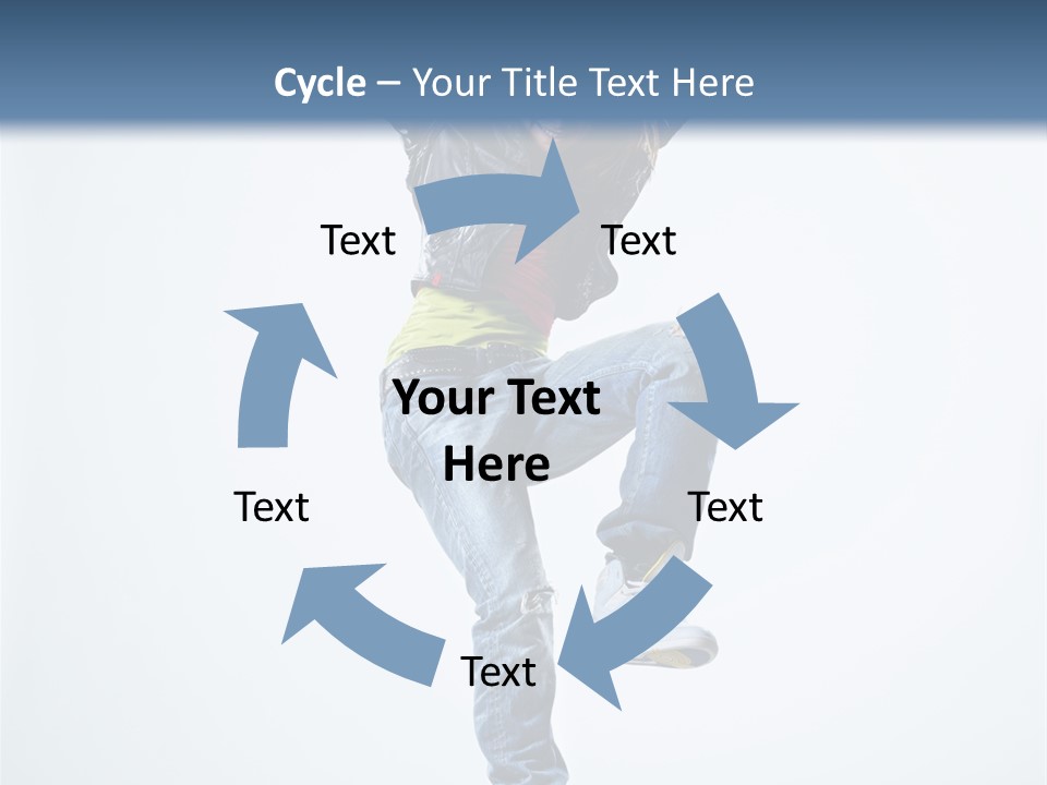 Woman Young Gymnastic PowerPoint Template