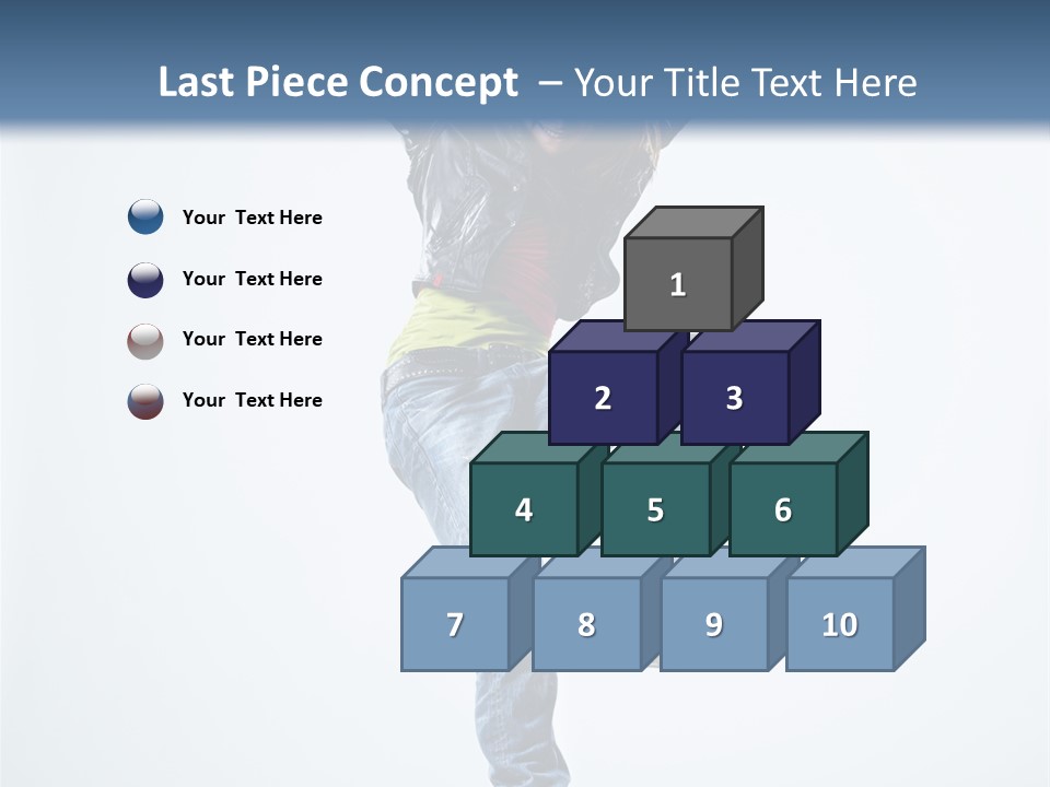 Woman Young Gymnastic PowerPoint Template