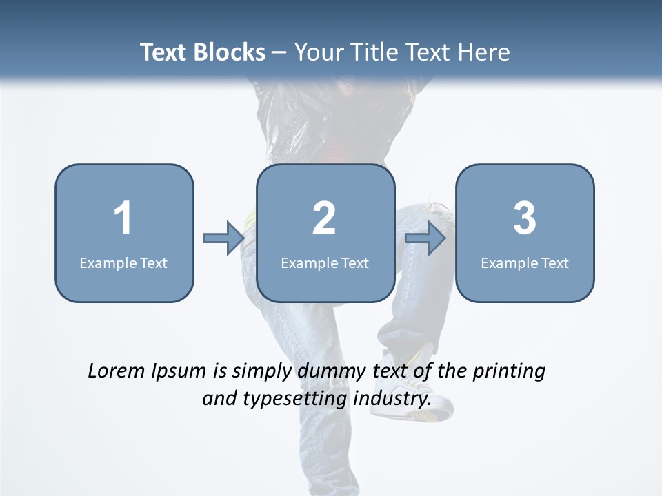 Woman Young Gymnastic PowerPoint Template