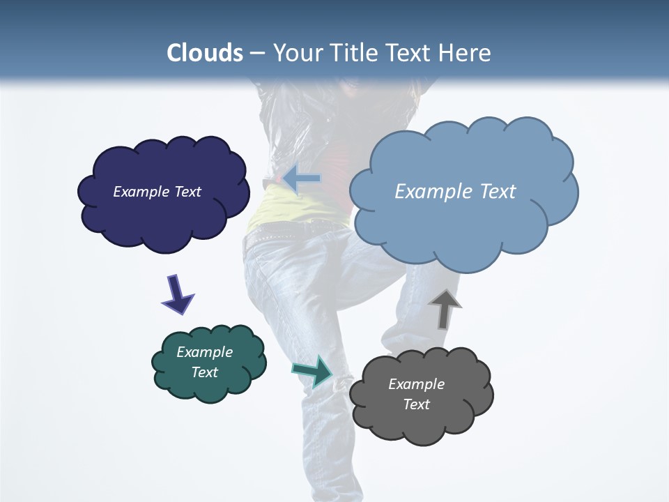 Woman Young Gymnastic PowerPoint Template