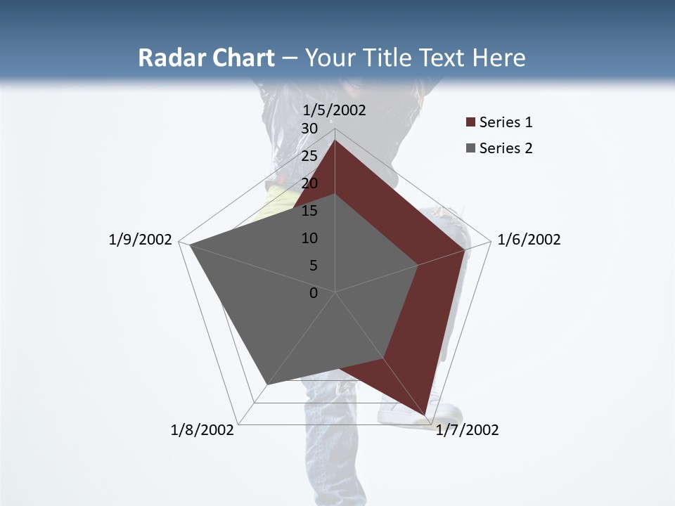 Woman Young Gymnastic PowerPoint Template