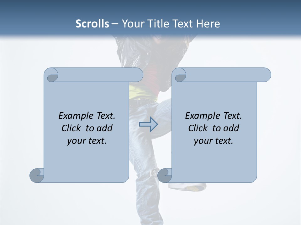 Woman Young Gymnastic PowerPoint Template