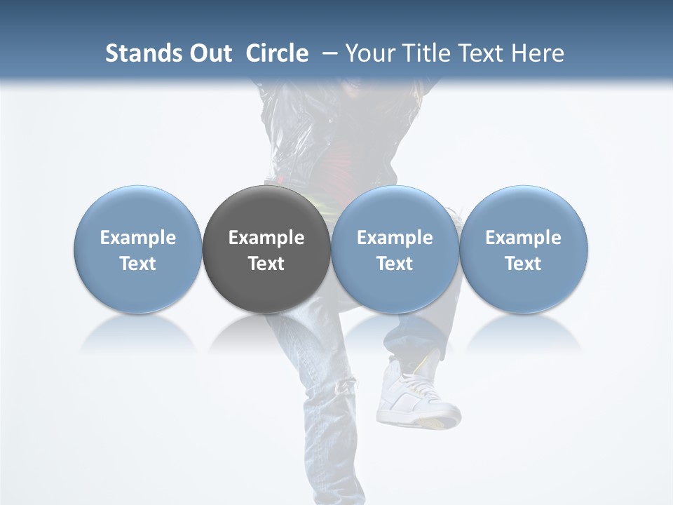 Woman Young Gymnastic PowerPoint Template