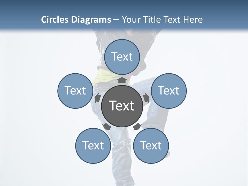 Woman Young Gymnastic PowerPoint Template