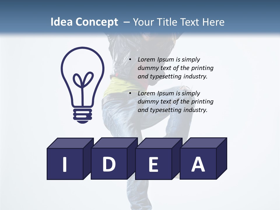 Woman Young Gymnastic PowerPoint Template