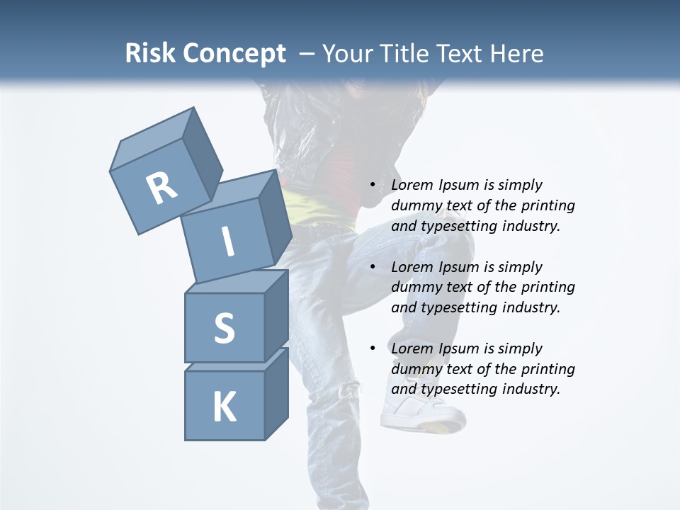 Woman Young Gymnastic PowerPoint Template