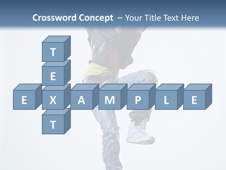 Woman Young Gymnastic PowerPoint Template