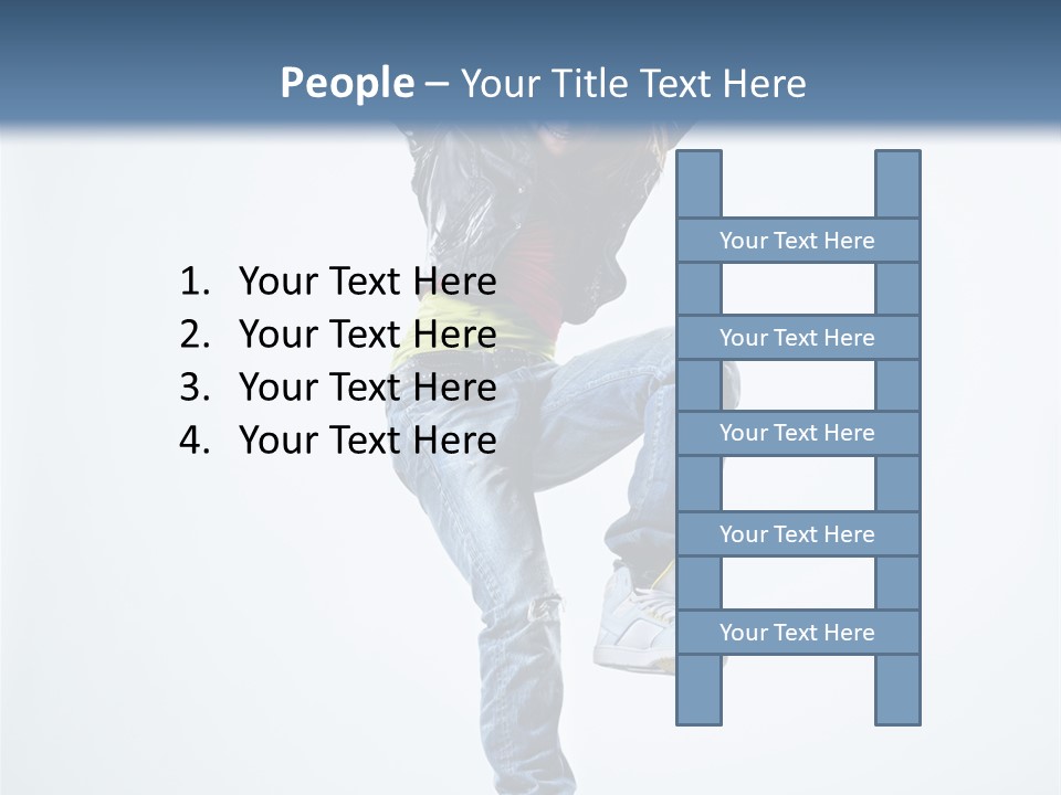 Woman Young Gymnastic PowerPoint Template