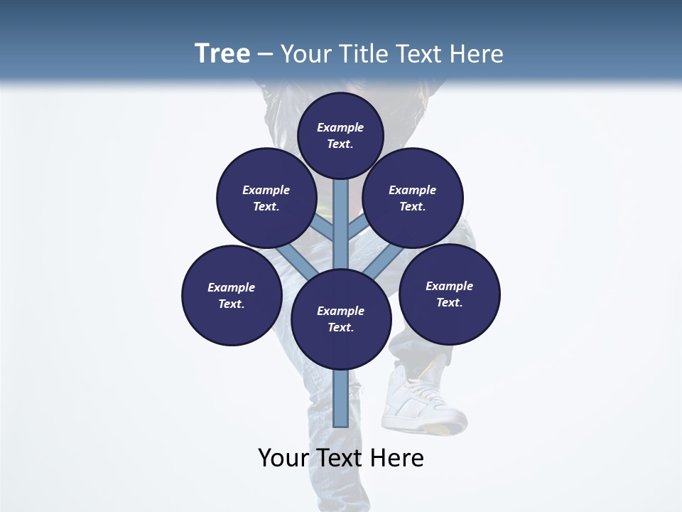 Woman Young Gymnastic PowerPoint Template