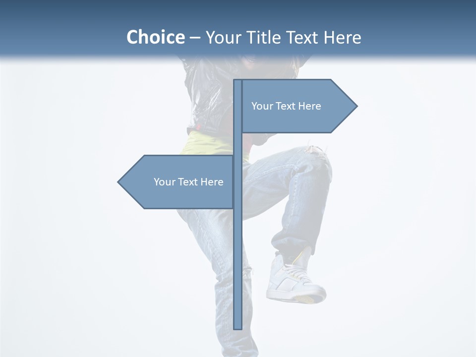 Woman Young Gymnastic PowerPoint Template