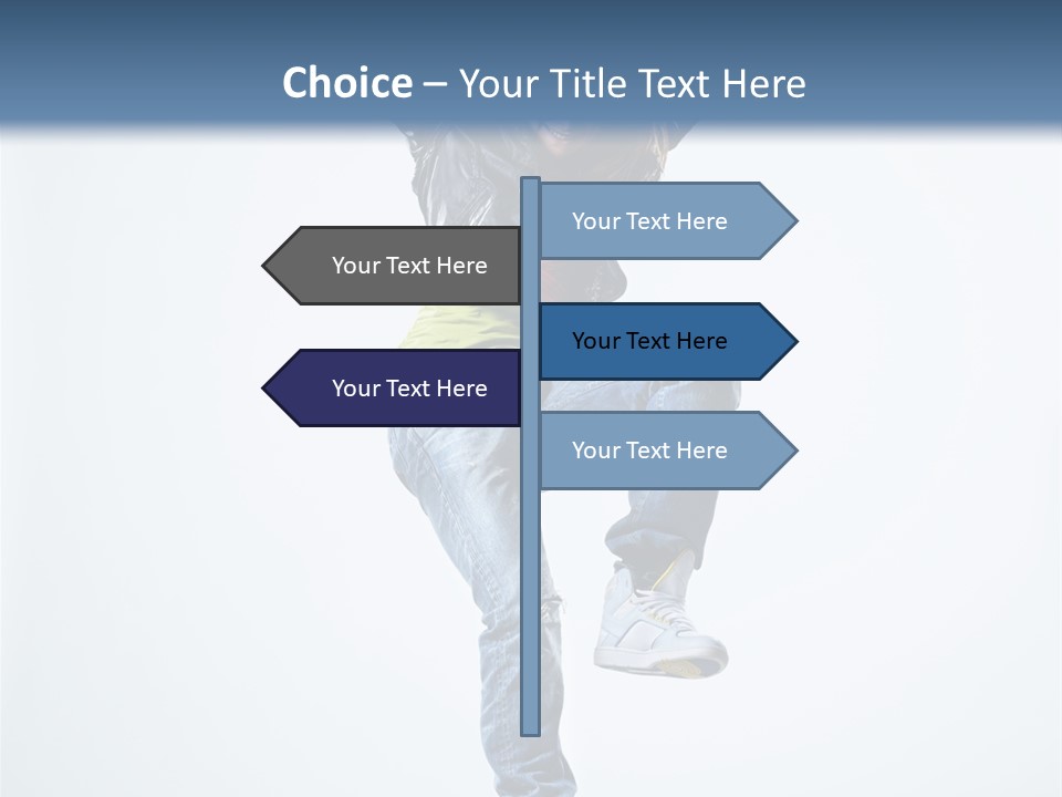 Woman Young Gymnastic PowerPoint Template