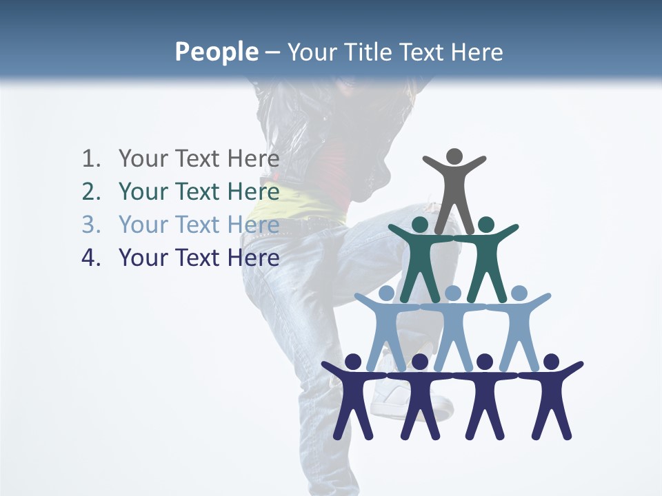 Woman Young Gymnastic PowerPoint Template