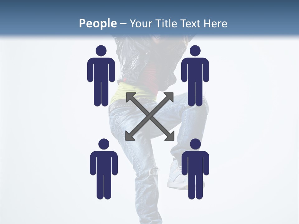 Woman Young Gymnastic PowerPoint Template