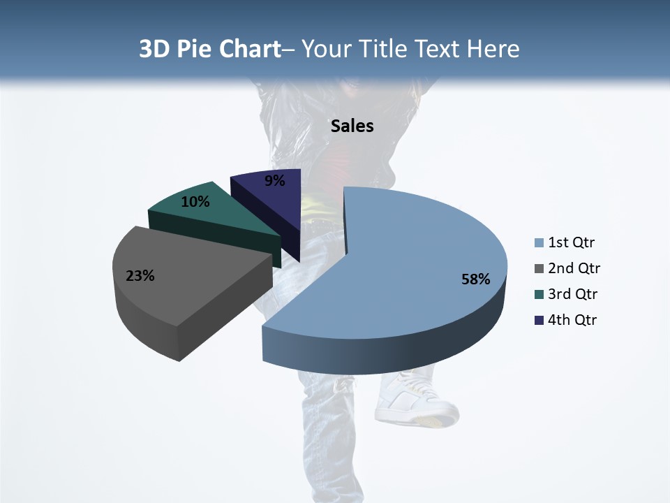 Woman Young Gymnastic PowerPoint Template