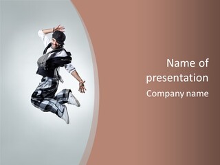 Agility Posing Breakdancer PowerPoint Template