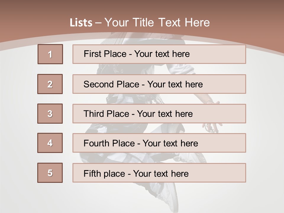 Agility Posing Breakdancer PowerPoint Template