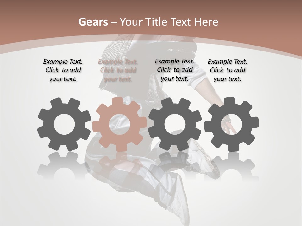 Agility Posing Breakdancer PowerPoint Template