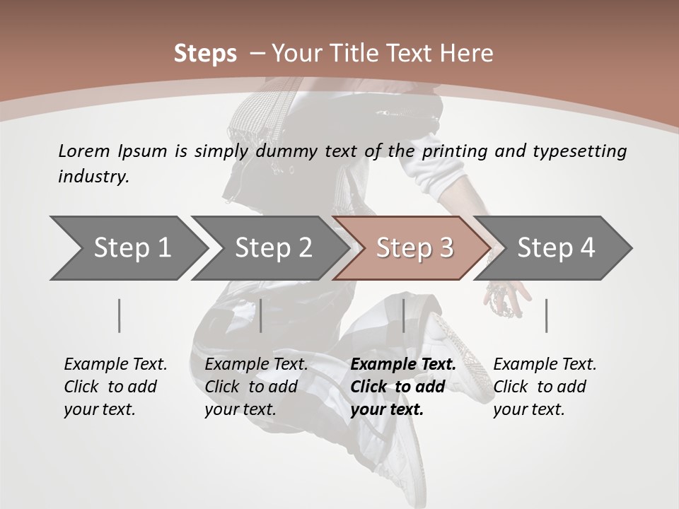 Agility Posing Breakdancer PowerPoint Template