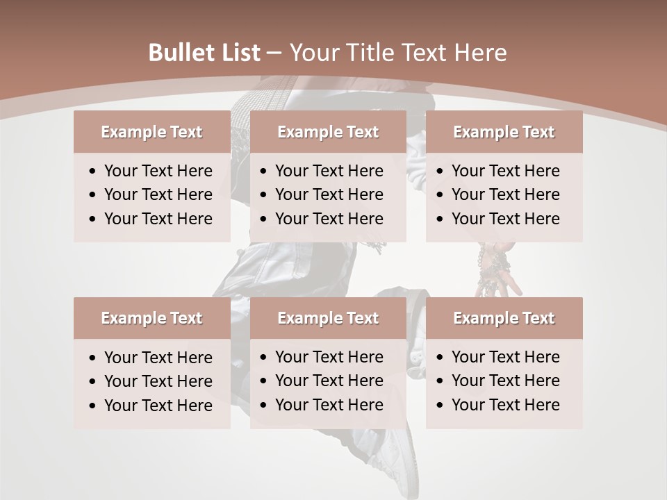 Agility Posing Breakdancer PowerPoint Template