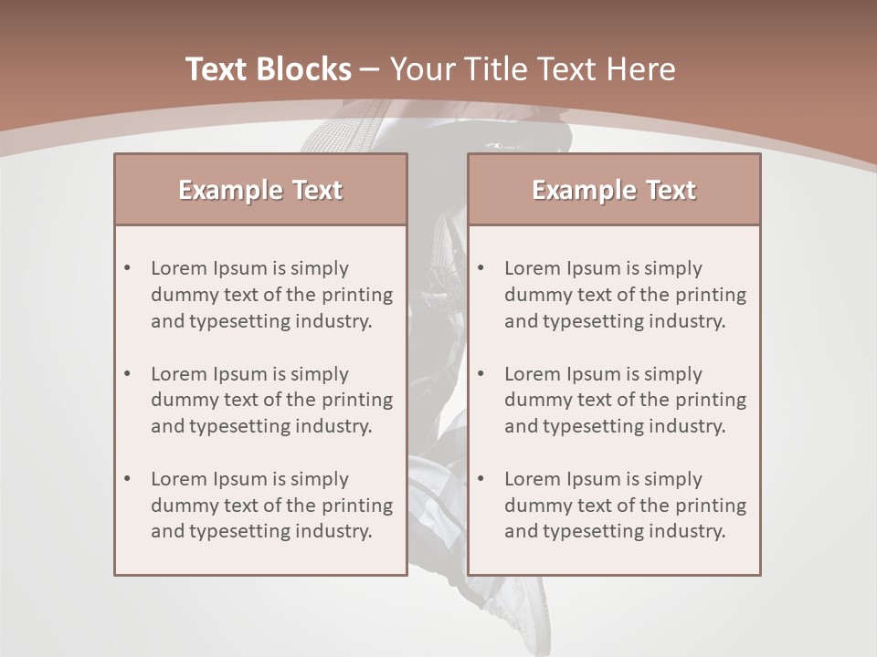 Agility Posing Breakdancer PowerPoint Template