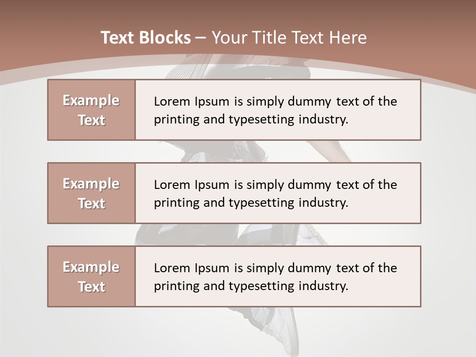 Agility Posing Breakdancer PowerPoint Template