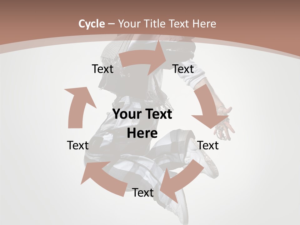 Agility Posing Breakdancer PowerPoint Template