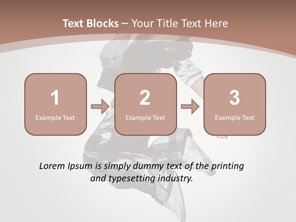 Agility Posing Breakdancer PowerPoint Template