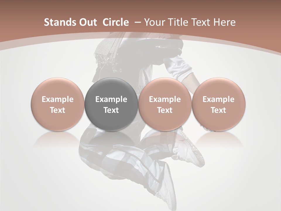 Agility Posing Breakdancer PowerPoint Template