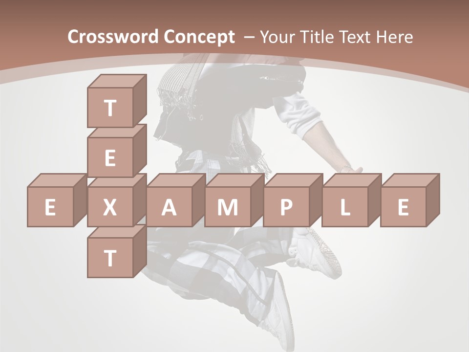 Agility Posing Breakdancer PowerPoint Template