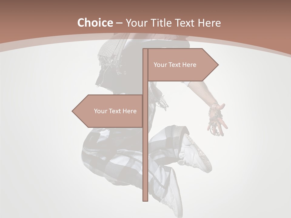 Agility Posing Breakdancer PowerPoint Template