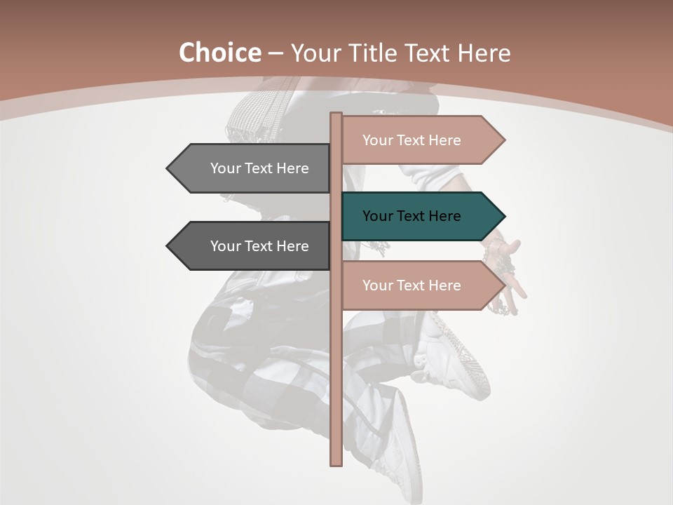 Agility Posing Breakdancer PowerPoint Template