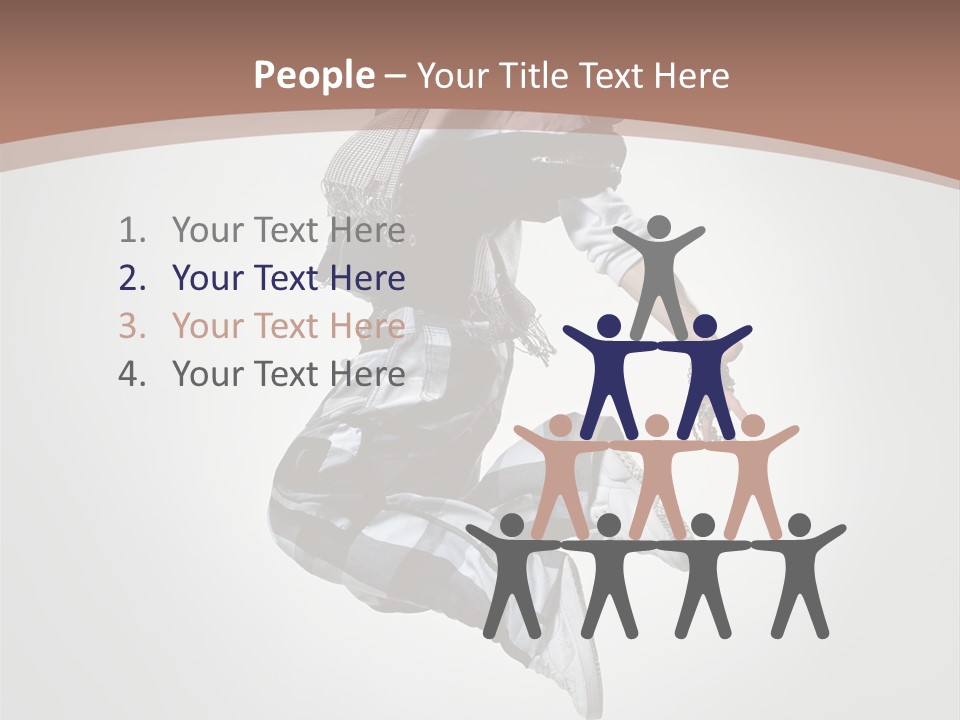 Agility Posing Breakdancer PowerPoint Template