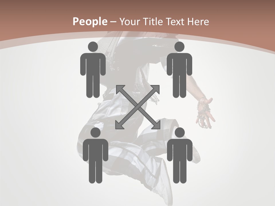 Agility Posing Breakdancer PowerPoint Template