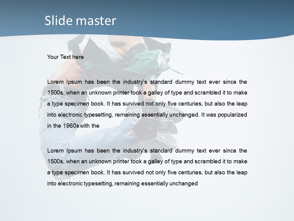 Girl Woman Fun PowerPoint Template