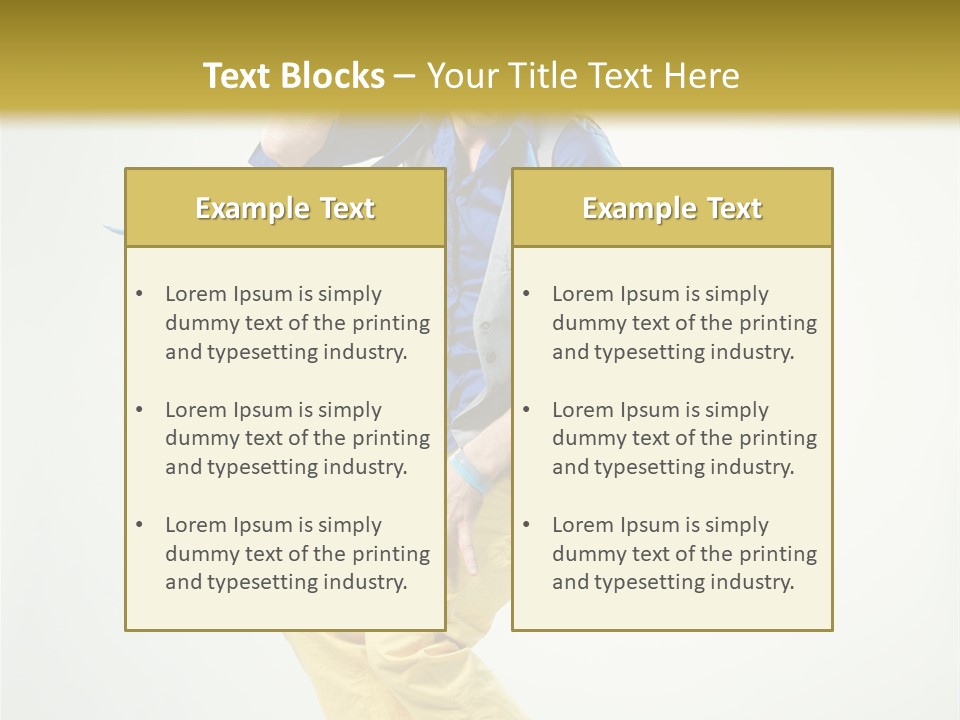 Lifestyle Human Fashion PowerPoint Template