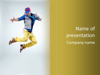 Exercising Posing Fitness PowerPoint Template