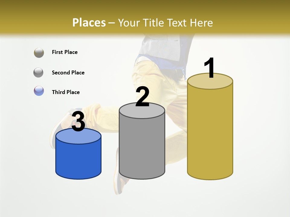 Exercising Posing Fitness PowerPoint Template