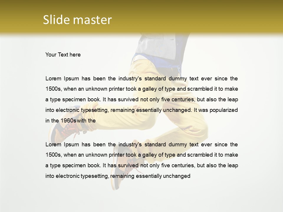 Exercising Posing Fitness PowerPoint Template