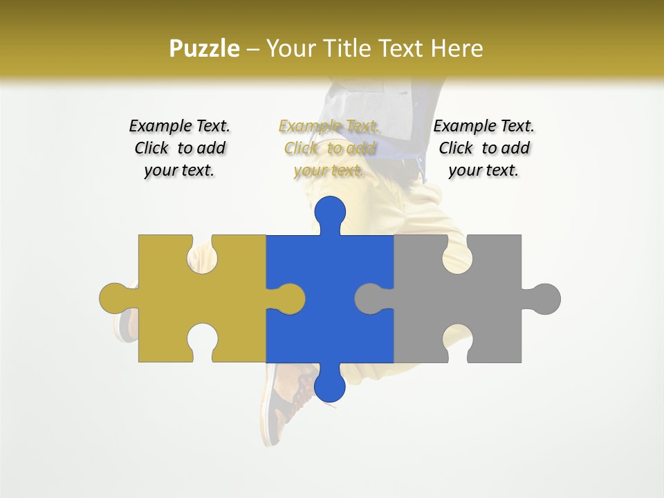 Exercising Posing Fitness PowerPoint Template