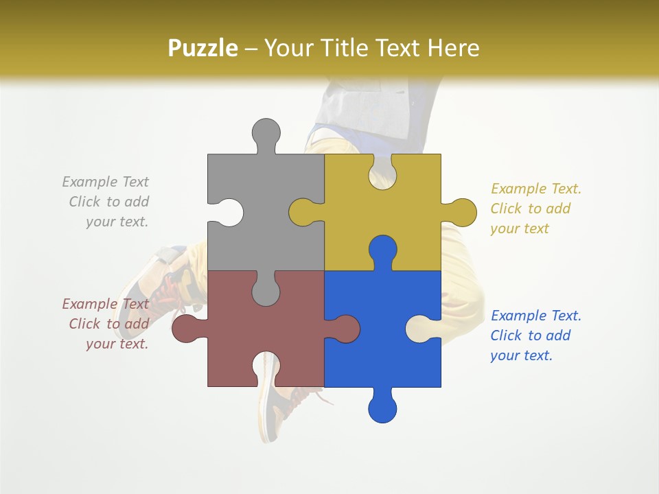 Exercising Posing Fitness PowerPoint Template