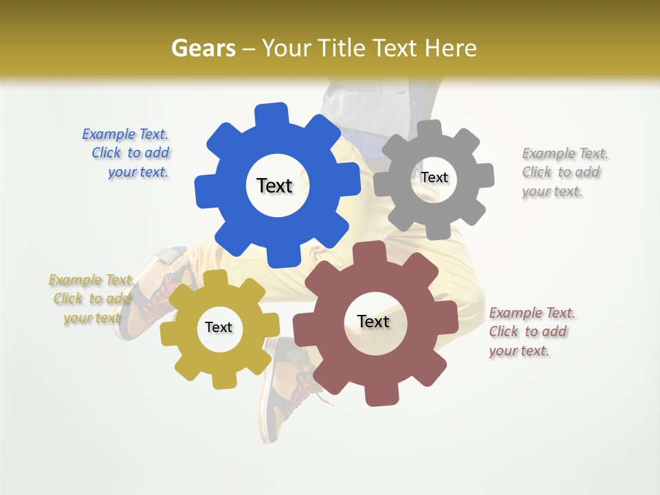 Exercising Posing Fitness PowerPoint Template