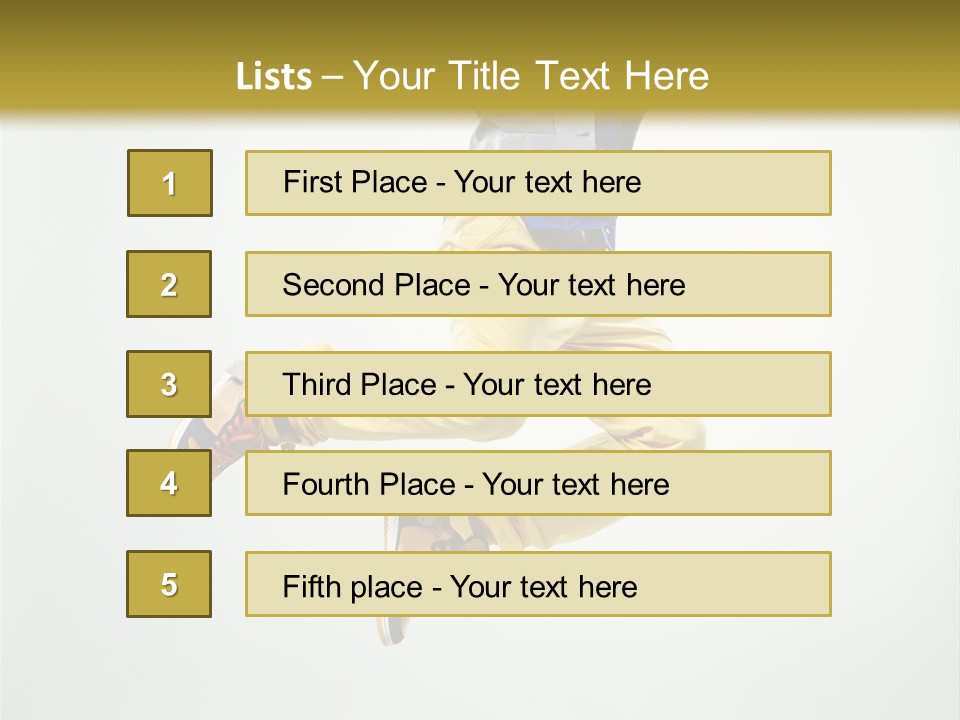 Exercising Posing Fitness PowerPoint Template