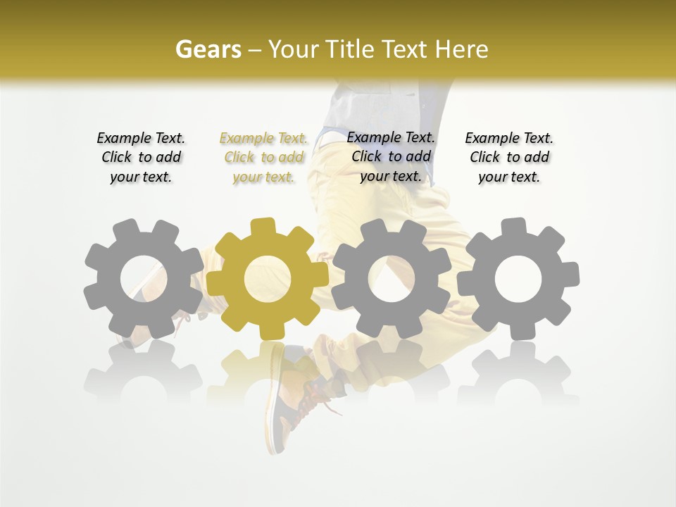 Exercising Posing Fitness PowerPoint Template