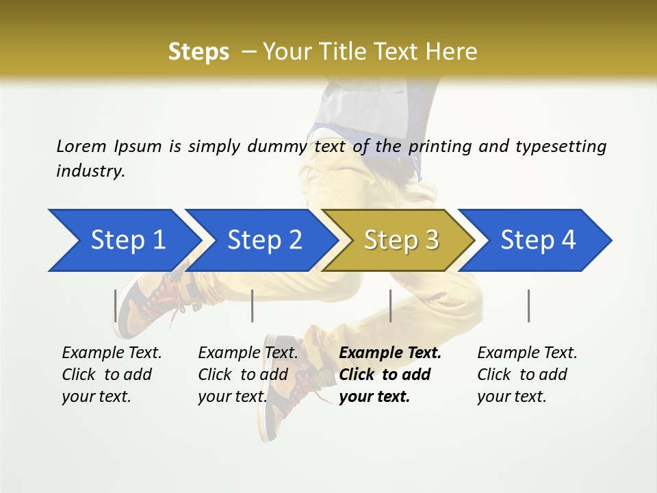 Exercising Posing Fitness PowerPoint Template
